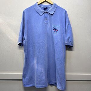 Vtg 90s San Segal Catalina Island Single Stitch Blue Polo Shirt Mens XL USA Made